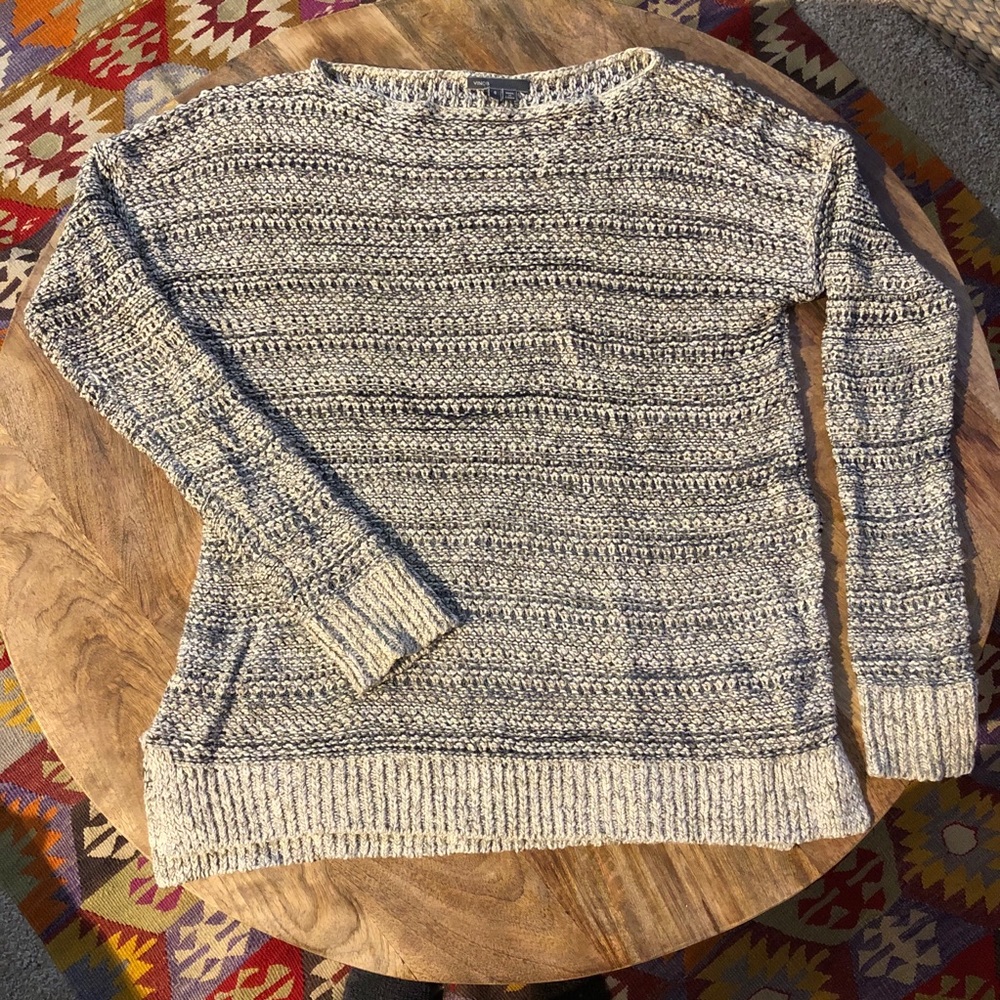 VINCE Woven Sweater Multi-Colored, Size Small